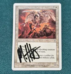 SIGNED Serra Advocate LP 7th Edition MAGIC mtg MATTHEW D. WILSON EDH - Image 1