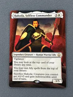 Hakoda, Selfless Commander Avatar: The Last Airbender Hand Painted Altered Art - Image 1