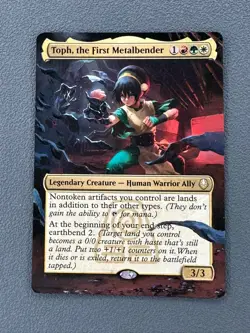 Toph, the First Metalbender Avatar: The Last Airbender Hand Painted Altered Art - Image 1