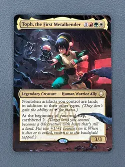 Toph, the First Metalbender Avatar: The Last Airbender Hand Painted Altered Art - Image 2