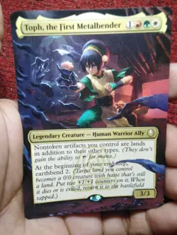 Toph, the First Metalbender Avatar: The Last Airbender Hand Painted Altered Art - Image 3