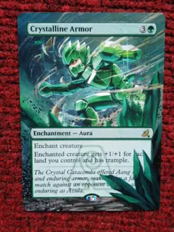 Crystalline Armor MTG Avatar The Last Airbender Eternal Hand Painted Altered Art - Image 3