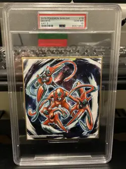 PSA 10 Deoxys #13 Pokemon Shikishi Art 3 2019 - Image 1