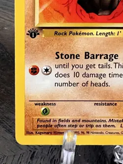 Pokemon TCG Geodude Fossil 47/62 1st Edition LP - Image 4
