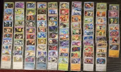 Pokemon Card Lot Of 107 Different Cards No Trainers No Energy - Image 1