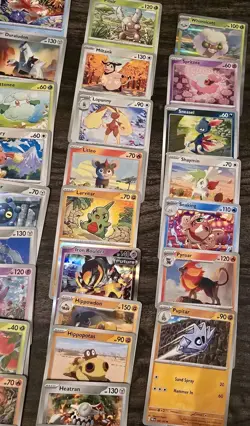 Pokemon Card Lot Of 107 Different Cards No Trainers No Energy - Image 2