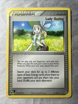 2003 Lady Outing Trainer Pokemon EX Ruby & Sapphire 83/109 eCard eReader NM - Image 1