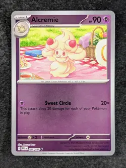2025 Pokemon ALCREMIE 044/094 Phantasmal Flames Reverse Holo Uncommon English - Image 1