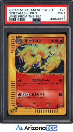 Pokemon 2002 Ninetales 023/087 Holo 1st Edition Wind From The Sea Japanese PSA 9 - Image 1