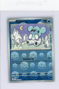 Cubchoo 025/086 Sv: Black Bolt Poke Ball Holo Pokemon 2025 NM - Image 1