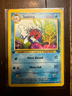 Seaking 46/64 Uncommon 1st Edition LP Pokemon Jungle - Image 1