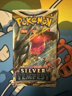 Pokemon TCG Silver Tempest Factory Sealed Booster Pack - Image 1