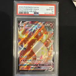 2020 Charizard VMAX 020 PSA 10 Pokemon Sword & Shield Darkness Ablaze - Image 1