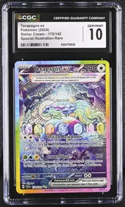 Pokemon Terapagos ex (2024) Stellar Crown 170/142 CGC 10 - Image 1