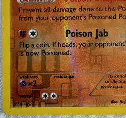 Toxicroak 59/114 Reverse Holo Pokemon 2016 - Image 2