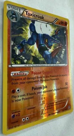 Toxicroak 59/114 Reverse Holo Pokemon 2016 - Image 4