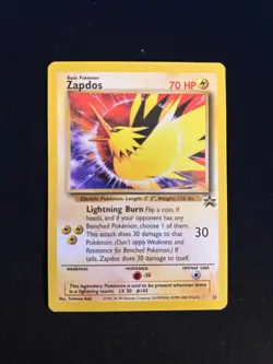 Pokemon Zapdos Black Star Promo #23 NON-HOLO NM WOTC Vintage - Image 1