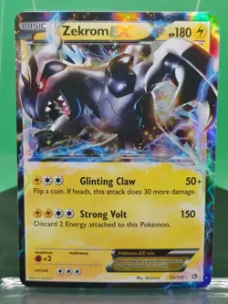 Zekrom EX 52/113 Black & White Legendary Treasures Holo 2013 English Pokemon TCG - Image 2