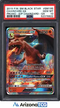Pokemon 2019 Charizard GX SM195 Black Star Promo GEM MINT PSA 10 - Image 1