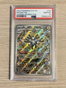 2024 Pokemon Magneton Surging Sparks ETB Black Star Promo #159 PSA 10 GEM MINT - Image 1