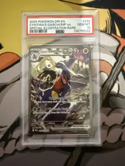 Pokemon 2025 Cynthia's Garchomp ex 232 SIR Destined Rivals GEM MINT PSA 10 - Image 1