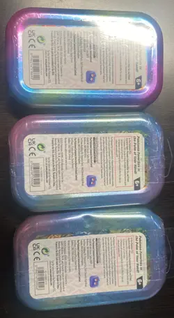 Pokemon Mini Tin Sealed Lot of 3 TCG Scarlet & Violet Prismatic Evolutions dents - Image 2