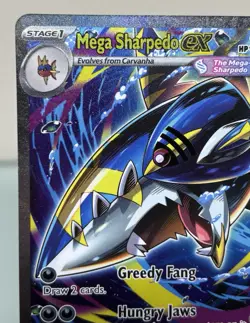Pokemon TCG - Mega Sharpedo Ex 127/094 - Phantasmal Flames - Full Art - NM - Image 2
