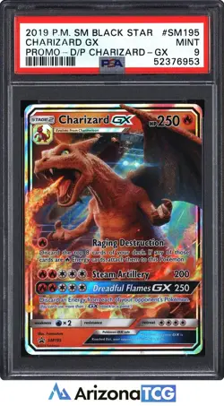 Pokemon 2019 Charizard GX SM195 Black Star Promo SM Black Star Promos PSA 9 - Image 1