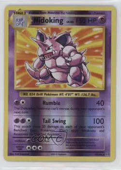 Nidoking Reverse Foil Pokemon XY Evolutions 20th Anniversary #45 - Image 1