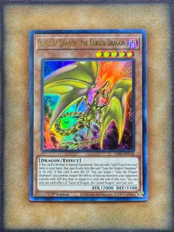 Yugioh Curse of Dragon, the Cursed Dragon LDS1-EN118 Ultra Rare 1st Ed NM - Image 1