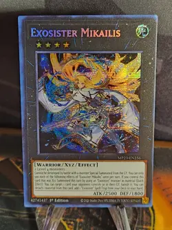 Yu-Gi-Oh! Exosister Mikailis MP23-EN256 25th Ann. 1st Edition PSC LAST CHANCE! - Image 1