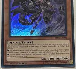 Yu-Gi-Oh! Darkest Diabolos, Lord of the Lair - SR06-EN001 Ultra Rare - 1st Ed NM - Image 5
