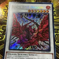 Yugioh! Black Rose Dragon - RA04-EN057 - Platinum Secret Rare - 1st Edition - Image 2