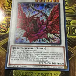 Yugioh! Black Rose Dragon - RA04-EN057 - Platinum Secret Rare - 1st Edition - Image 3