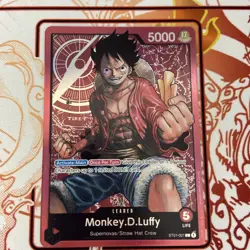 One Piece English Monkey.D.Luffy ST01-001 Leader Foil - Near Mint - Image 1