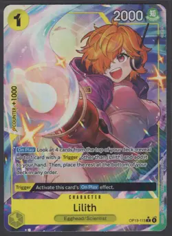 One Piece Carrying On His Will Lilith Alt Art OP13-113 Rare English - Image 1