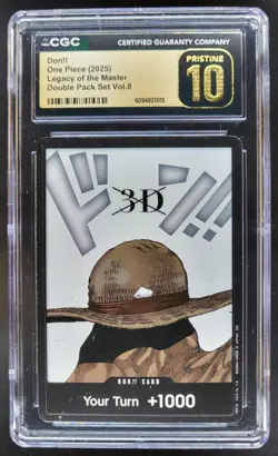 2025 ONE PIECE CCG DON!! LEGACY OF THE MASTER CGC 10 PRISTINE B PT - Image 1
