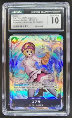 2025 ONE PIECE CCG JAPANESE KOALA SUPER RARE ALTERNATE ART EB03-042 CGC 10 B PT - Image 1