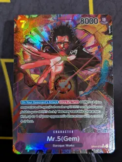 Mr.5 Gem Parallel Alt Art OP04-072 One Piece English Kingdoms of Intrigue - Image 1