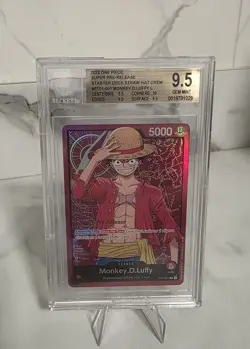 One Piece CCG Monkey D Luffy Super Pre-Release St01-001 BGS 9.5 🔥🔥 - Image 1