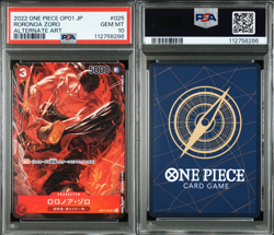 2022 ONE PIECE JAPANESE OP01-ROMANCE DAWN #025 RORONOA ZORO ALTERNATE ART PSA 10 - Image 1
