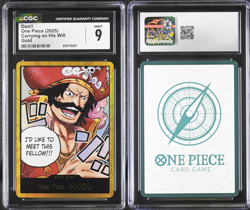 2025 One Piece English Don!! word bubble, close-up Gold OP13 Graded CGC 9 - Image 1