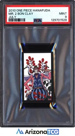 One Piece 2010 Mr. 2 Bon Clay July One Piece Hanafuda PSA 9 - Image 1