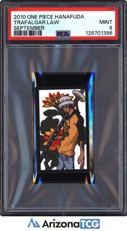 One Piece 2010 Trafalgar Law September One Piece Hanafuda PSA 9 - Image 1
