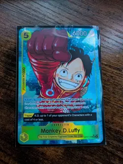 One Piece Monkey D Luffy OP07-109 SR Alt Art English Mint - Image 1