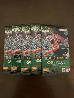 One Piece Legacy Of The Master OP-12 Five 5 Booster Packs Lot English B - Image 1