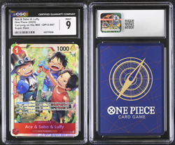 2025 One Piece English Ace & Sabo & Luffy OP13-007 Carrying on His Will CGC 9 - Image 1