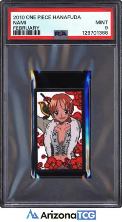One Piece 2010 Nami February One Piece Hanafuda PSA 9 - Image 1