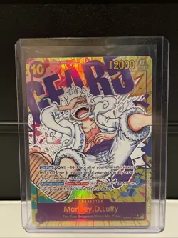 One Piece TCG OP05-119 Monkey D. Luffy Gear 5 Parallel, SEC Alt Art English. - Image 1