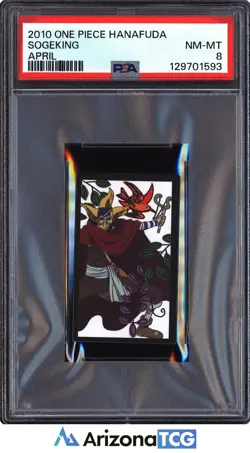 One Piece 2010 Sogeking April One Piece Hanafuda NM-MT PSA 8 - Image 1